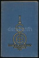 1933 Grafikus művezetők évkönyve. 1933. III. évf. Szerk.: Müller Sándor. Bp., 1933, M.M.O.SZ. Grafikus Művezetők Szakosztálya, 1-10,17-48, 57-106 p. Izgalmas, gazdag reklámanyaggal illusztrált. Szövegközti és egészoldalas képanyaggal illusztrált. Kiadói aranyozott egészvászon-kötés, hiányos! (10-17 és 48-57 között hiányzó lapokkal!), két lap kijár (103/104,121/122), a könyv végén két lappal, ami nem a könyvbe illik.