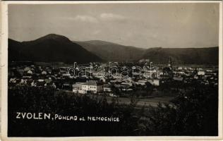 Zólyom, Zvolen; Pohlad od Nemocnice / látkép a kórházból / view from the hospital. photo (fl)