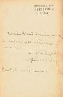 Ratkóczi Tibor: Abesszínia új arca. A szerző által DEDIKÁLT példány! Bp.,[1940.],Stádium, 272 p.+8 t...