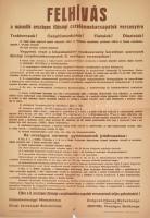 cca 1930 Cséplőmunkások versenye plakát 41x30 cm Hajtva