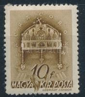 1941 Templom II. 10f festékelkenődés az értékszámnál (foltok / spots)