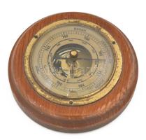 Fischer barometer, kopással, d: 12,5 cm