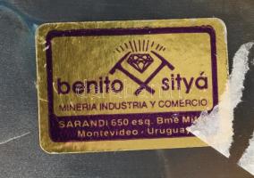 Uruguay-i achát hamutál, 10x8,5 cm