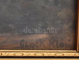 Glock Klára (1896-1966): Enteriőr. Akvarell, papír. Jelzett Üvegezett fakeretben, 40×29,5 cm