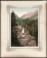 1902 Nyéresháza / Alsóneresznice, görög katolikus templom, Taracújfalu, Tátra, albumlapra ragasztott...