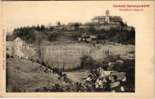 Borostyánkő, Bernstein (Vasmegye); vár. Josef Mager kiadása / castle (EK)