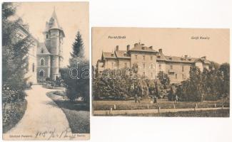 Parádgyógyfürdő - 13 db régi képeslap vegyes minőségben