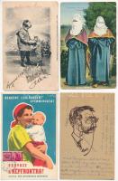 20 db főleg RÉGI képeslap vegyes minőségben: külföldi városok és motívumok / 20 mostly pre-1945 postcards in mixed quality. non-Hungarian town-views and motives