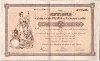 Románia / Berettyószéplak 1927. "Széplaki Takarékpénztár Részvénytársaság" részvénye 300L-...