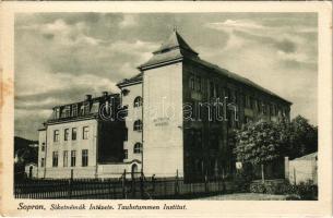 Sopron, Siketnémák Intézete. Lobenwein Harald kiadása / Taubstummen Institut