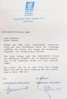 Franz Herb söröskorsó. Jelzett, hibátlan, ón fedéllel, m: 21,5 cm