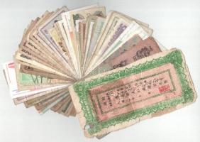 65db-os külföldi bankjegytétel, benne Franciaország / Granville & Cherbourg 1923. 50c szükségpén...