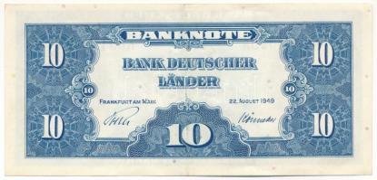 NSZK 1949. 10M "N6943095A" T:XF
FRG 1949. 10 Mark "N6943095A" C:XF 
Krause 16