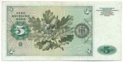 NSZK 1960. 5M "B3184252A" T:F
FRG 1960. 5 Mark "B3184252A" C:F
Krause 18