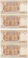 Egyiptom 1982-1984. 1P (4x) páronként sorszámkövetők T:UNC,AU
Egypt 1982-1984. 1 Pound (4x) consecu...
