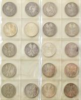 NSZK 1956-1974. 5M Ag (54xklf) berakólapokra rendezve négygyűrűs kisalakú mappában, 1965 és 1966 val...