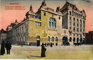 1916 Budapest VIII. Józsefvárosi telefonközpont. Kiadja Athenaeum Rt. (ázott / wet damage)