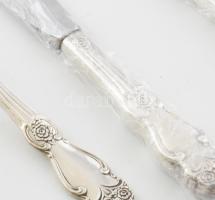 36 darabos ezüstözött evőeszköz szett