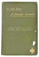 Pekár Károly: A filozófia története. Az emberi gondolkodás története. Összeáll. - Bp., 1902., Athenaeum, XV+1+468 p. A 324 oldaltól irodalomjegyzék és név- és tárgymutató. Kiadói egészvászon kötés, kopott borítóval, a borítón címke maradványokkal, hiányzó elülső szennylap hiányzik.