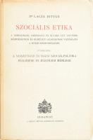 Lacza István: Szociális etika. A társadalmi, gazdasági és állami lét legfőbb kérdéseinek és elméleti alapjainak vizsgálata a közjó szempontjából. Függelék: A nemzetközi és hazai szociálpolitikai fejlődése és jelenlegi mérlege. Bp., 1943, Szent István-Társulat. Kiadói papírkötés.