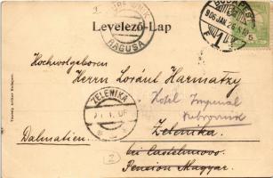 1906 Budapest I. Szent István terem a Királyi várban. Taussig Arthur 5696. (EK)