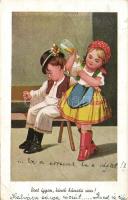 Hungarian young couple drinking wine (EB)