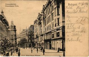 1906 Budapest V. Ferenciek tere. Divald Károly 425. sz.