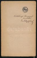 Erdélyi József: Ibolyalevél. Bp., 1922, Táltos. Kodolányi Jánosnak DEDIKÁLT! Kiadói papírkötés, gerincnél szakadt, viseltes állapotban.