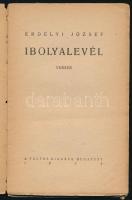 Erdélyi József: Ibolyalevél. Bp., 1922, Táltos. Kodolányi Jánosnak DEDIKÁLT! Kiadói papírkötés, geri...