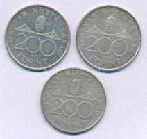 1994. 200Ft "Deák" Ag (3x) T:XF Adamo F13.1