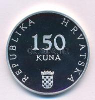 Horvátország 2006. 150K Ag "Torinói Téli Olimpia 2006" kapszulában, sorszámozott tanúsítvá...