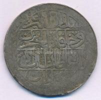 Oszmán Birodalom 1792. (1203/7) Yuzluk Ag III. Szelim (30,93g) T:F patina, ph. Ottoman Empire 1792. (1203/7) Yüzlük Ag Selim III (30,93g) C:F patina, edge error Krause KM#507