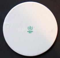 1831 HUNGARY Hollóháza jubileumi porcelán plakett 50 éves Danuvia felirattal, aranyozott peremmel, s...