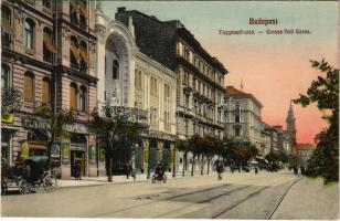 Budapest VI. Nagymező utca, Müller J. vendéglője, étterem, Fővárosi Orfeum