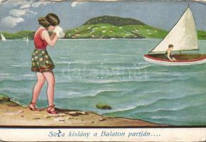 Girl crying by the Lake Balaton (EK)