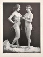 cca 1920-1930 Művészi aktok, 8 db fekete-fehér nyomat, helyenként kopásokkal, lapméret: 33x26 cm
