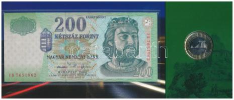 2009. 200Ft első napi veret, sorszámozott "09793" díszcsomagolásban + 2006. 200Ft "FB...