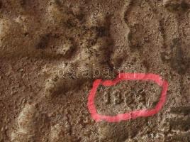 Szikrafogó öntöttvas plasztikus mintákkal. XX. sz. eleje. 47x21 cm