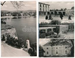Tata, Tata-Tóváros; - 6 db MODERN város képeslap: tó, várfal, park (Képzőművészeti Alap)