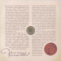 2022. 5Ft-200Ft (6xklf) forgalmi szett + Hunyadi János aranyforint aranyozott Ag utánverete (3,491g/...