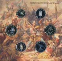 2022. 5Ft-200Ft (6xklf) forgalmi szett + Hunyadi János aranyforint aranyozott Ag utánverete (3,491g/...