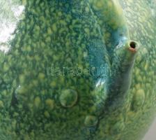 Iparművészeti kerámia váza. Jelzett, kopással, m: 23 cm