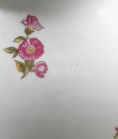 Hollóházi virágmintás váza. Jelzett, hibátlan, m: 20 cm