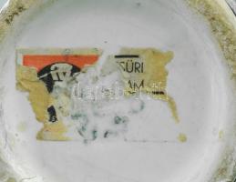 2 darab Gorka Iparművészeti Vállalat váza. Jelzett, kopással, egyik darabon repedéssel, m: 14,5-18,5...