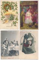 15 db RÉGI főleg újévi és karácsonyi üdvözlő képeslap vegyes minőségben / 15 pre-1945 mostly New Year and Christmas greeting postcards in mixed quality