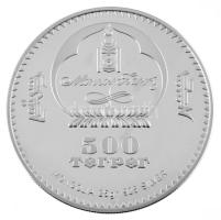 Mongólia 2007. 500T Ag "Olimpiai játékok 2008 - Cselgáncs" kapszulában T:PP felületi karco...