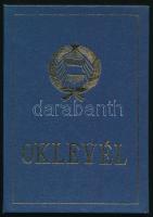 1978-1980 Mezőgazdasági vállalatgazdasági leckekönyv és oklevél Dimény Judit részére