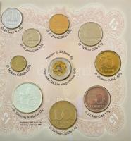 1998. 50f-200Ft (10xklf) Magyarország pénzérméi forgalmi sor + 100Ft Cu-Ni-Zn 1848-1849-es forradalom és szabadságharc 150. évfordulója emlékérme dísztokban. A belső tokon a ragasztás részben elengedett. T:BU patina / Hungary 1998. 50 Fillér - 200 Forint (10xdiff) Magyarország pénzérméi (Coins of Hungary) coin set + 100 Forint Cu-Ni-Zn 150th anniversary of the Hungarian Revolution of 1848 commemorative coin in case. The gluing on the inner case has partially loosened. C:BU patina Adamo FO31