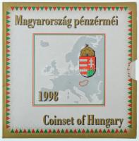 1998. 50f-200Ft (10xklf) "Magyarország pénzérméi" forgalmi sor + 100Ft Cu-Ni-Zn "1848...