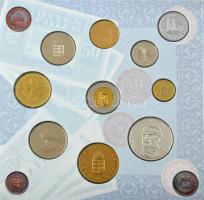 1997. 50f-200Ft (10xklf) "Magyarország pénzérméi" forgalmi sor dísztokban . A belső tokon ...